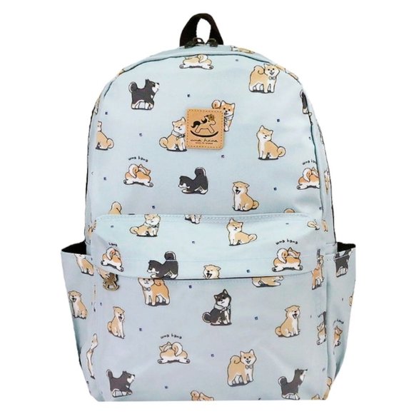 Uma Hana Handbags - Waterproof Shiba Inu Large Backpack School Travel